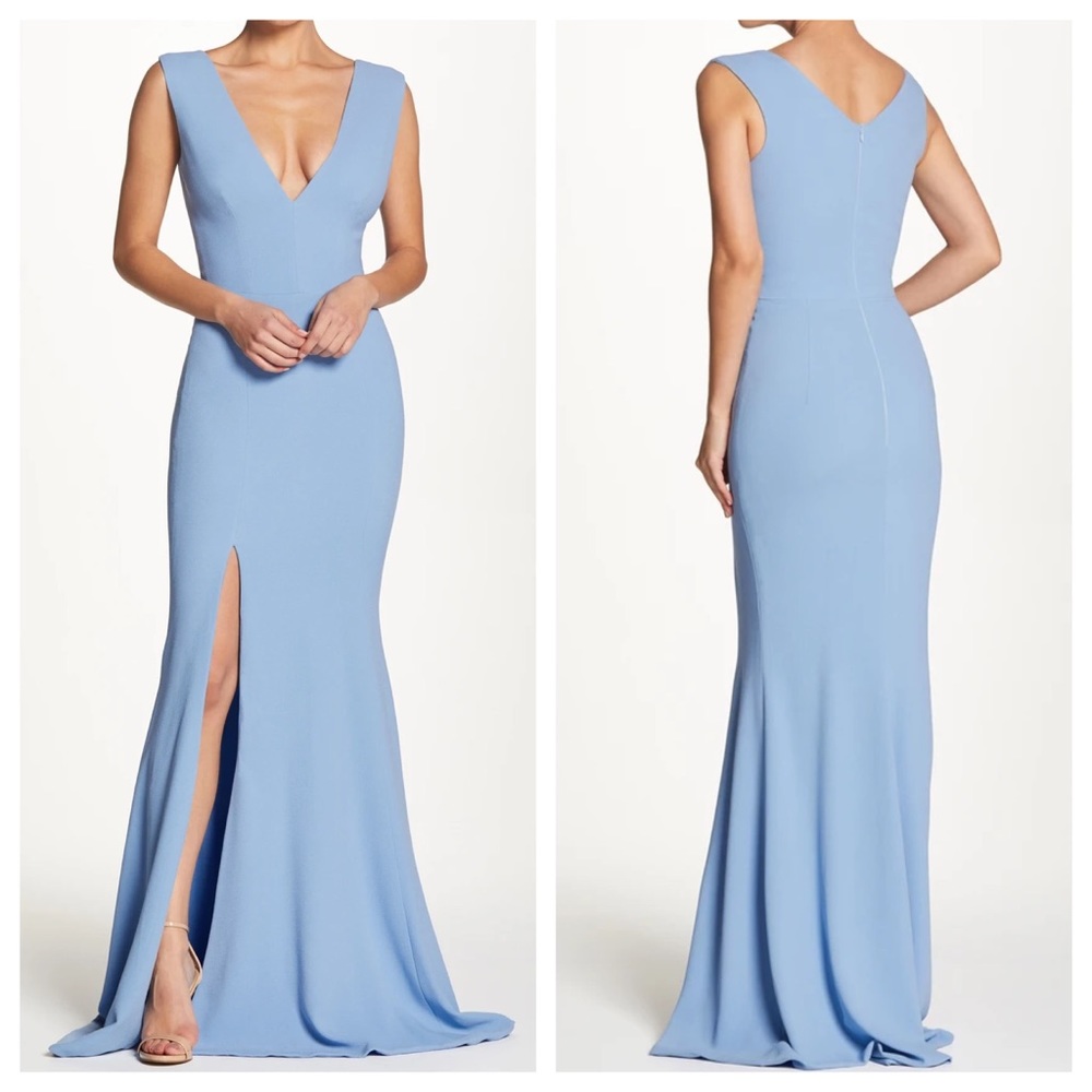 Dress the Population Sandra Gown Ice Blue S